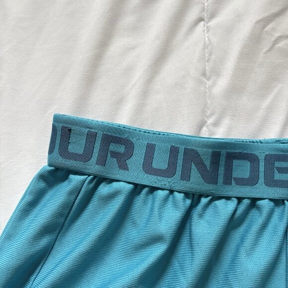 Under Armour Womens Size Medium Blue Elastic Waist UA Play Up Shorts Running - Picture 3 of 10